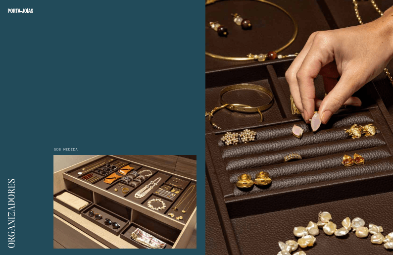 Organizadores de joias